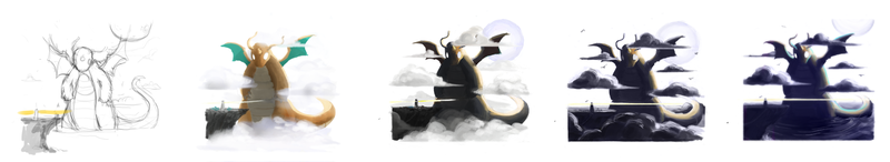 Illustration for article titled Godzi- Err, Dragonite! Pokemon One a Day!